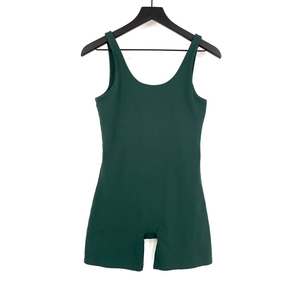 GIRLFRIEND COLLECTIVE Bike Unitard Emerald Green M